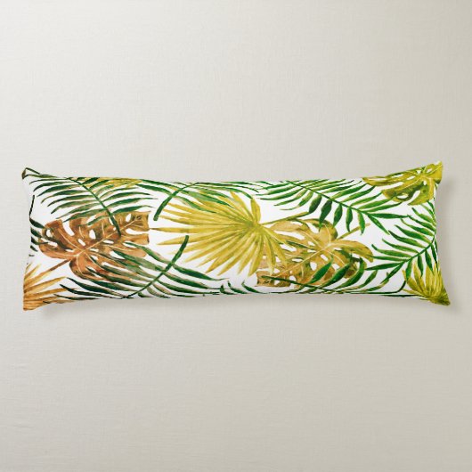Exotische palmbladeren lichaamskussen (Achterkant)