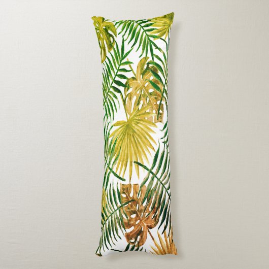 Exotische palmbladeren lichaamskussen (Achterkant (Verticaal))