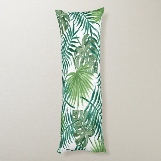 Exotische palmbladeren lichaamskussen (Achterkant (Verticaal))