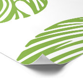 Exotische palmbladeren  poster (Hoek)