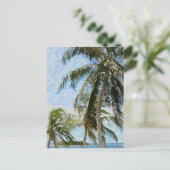 Exotische palmbomen briefkaart (Staand voorkant)