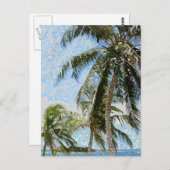Exotische palmbomen briefkaart (Voorkant / Achterkant)