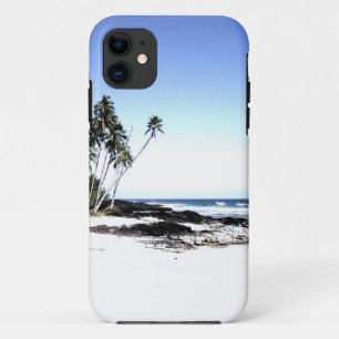 Exotische palmbomen en strand van Paradise Case-Mate iPhone Case