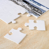 Exotische palmbomen en strand van Paradise Legpuzzel (Zijkant)