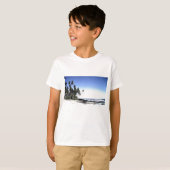 Exotische palmbomen en strand van Paradise T-shirt (Voorkant volledig)