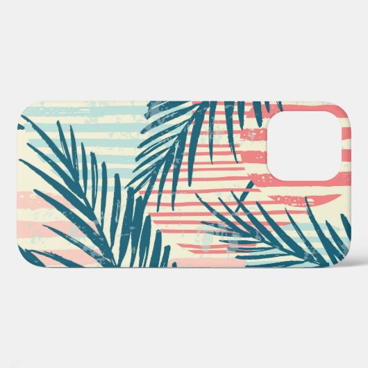 Exotische palmen, met de hand getekende texturen Case-Mate iPhone case (Achterkant (horizontaal))