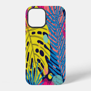Exotische Palmen: Vintage Bloemrijke Elegantie iPhone 12 Hoesje