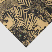 Exotische panter / luipaard zwart en goud tissuepapier (Detail)