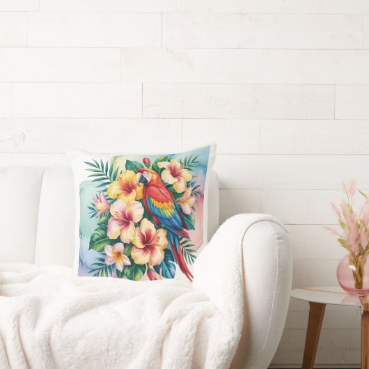 Exotische papegaai kussen (Bank)