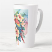 Exotische papegaai latte mok (Rechterhoek)