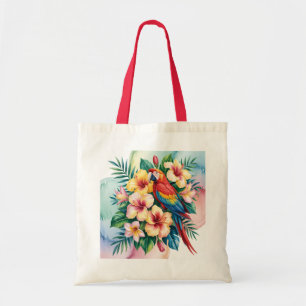 Exotische papegaai tote bag