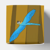 Exotische papegaaien in het bos verjaardag bedankdoosjes (Bovenkant)