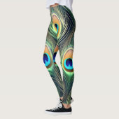 Exotische pauwenveer leggingen  leggings (Links)