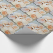 Exotische peach sea Shells, Summer Beach Cadeaupapier (Hoek)