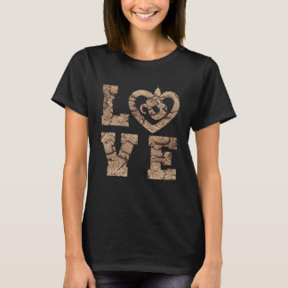 Exotische Pet Snake Reptiel Liefde T-shirt