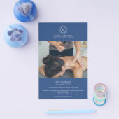 Exotische piek Diepe Cyaan Ocean Blue Wellness Ele Flyer (Enkel)
