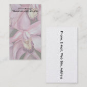 EXOTISCHE PINK ORCHID VISITEKAARTJES (Voorkant / Achterkant)