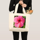 EXOTISCHE PINKSTROOMtas Grote Tote Bag (Voorkant (product))
