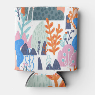 Exotische Planten: helder naadloos patroon Blikjeskoeler