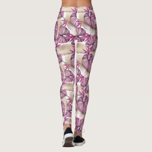 Exotische planten leggings (Achterkant)