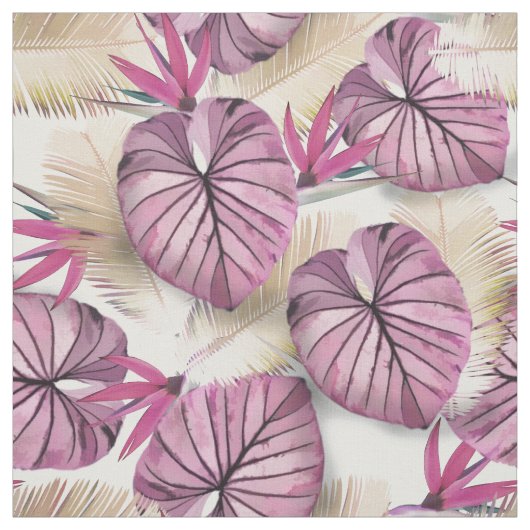 Exotische planten stof (Swatch)