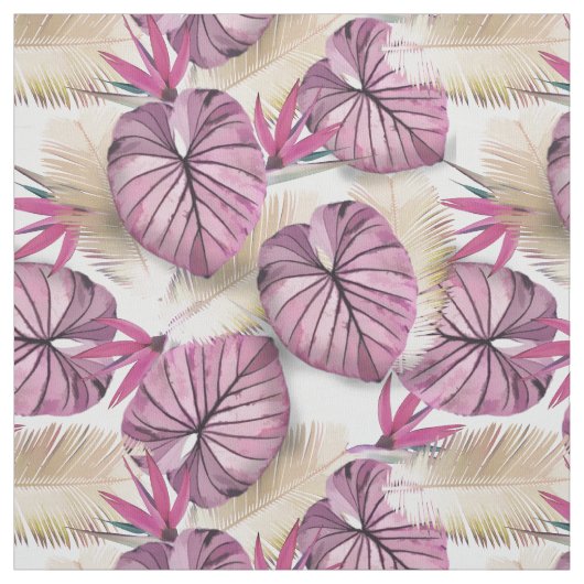 Exotische planten stof (Swatch)