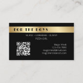 Exotische privé-danseres volwassene visitekaartje (Achterkant)