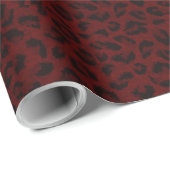 Exotische Red Spotted Leopard Animal Print Cadeaupapier (Rol Hoek)
