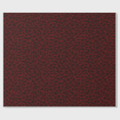 Exotische Red Spotted Leopard Animal Print Cadeaupapier (Vlak)