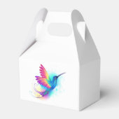 Exotische Regenboog Kolibrie Bedankdoosjes (Achterkant)