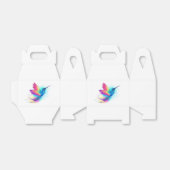 Exotische Regenboog Kolibrie Bedankdoosjes (Uitgevouwen)