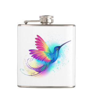 Exotische Regenboog Kolibrie Heupfles