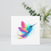 Exotische Regenboog Kolibrie Kaart (Staand voorkant)