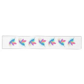 Exotische Regenboog Kolibrie Lange Tafelloper (Horizontaal)