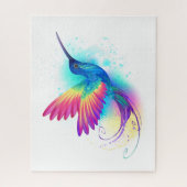 Exotische Regenboog Kolibrie Legpuzzel (Verticaal)