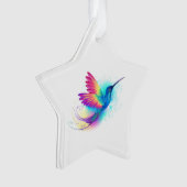 Exotische Regenboog Kolibrie Ornament (voorkant)