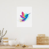 Exotische Regenboog Kolibrie Poster (Keuken)
