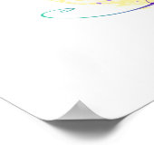 Exotische Regenboog Kolibrie Poster (Hoek)
