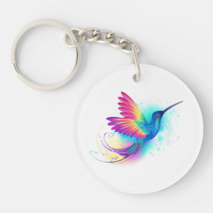 Exotische Regenboog Kolibrie Sleutelhanger