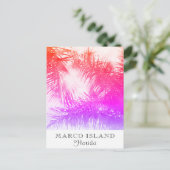 *~* Exotische reis AP25 aanpassen - Palm Leaf Briefkaart (Staand voorkant)