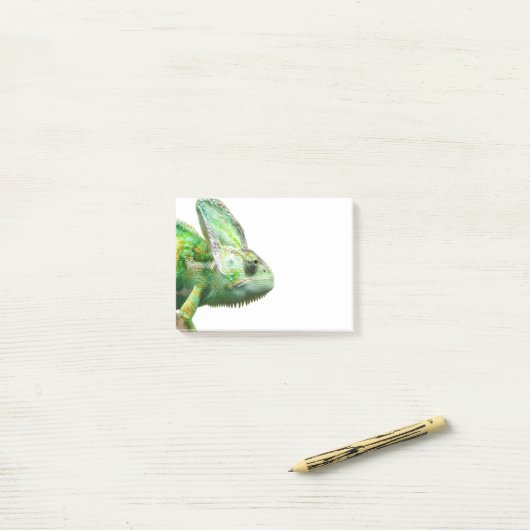 Exotische reptiel post-it® notes (Op bureau)
