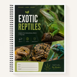 Exotische reptielen notitieboek omslag | Premium n