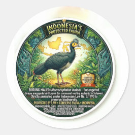 Exotische reptielen & wilde dieren Titel: Majestu Ronde Sticker