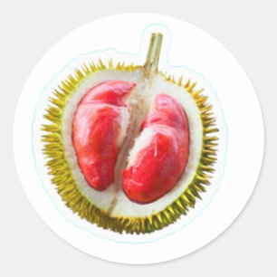 Exotische Rode Durian Sticker - Zeldzame Koning de