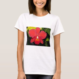 Exotische Rode Orchidee T-shirt