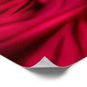 Exotische roodharige vrouw stromend rood Goud Abst Poster (Hoek)