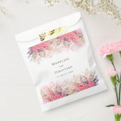 Exotische Roze Ananassen Blush Bruiloft Bedankzakje (Gezegeld)