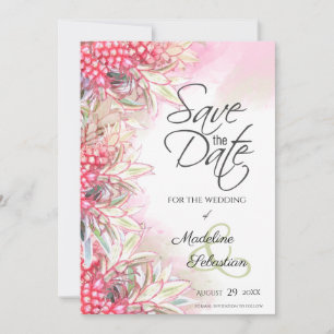 Exotische Roze Ananassen Save The Date