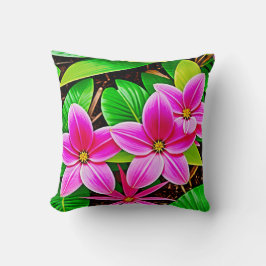 Exotische roze bloemen kussen