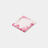 Exotische roze flamingo tuin post-it® notes (Schuin)